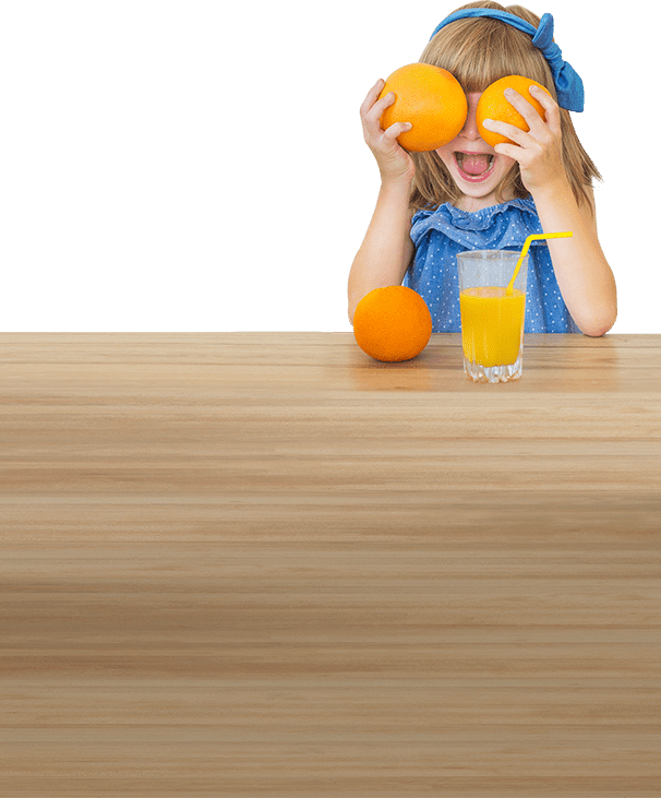 Girl with Oranges on her eyes