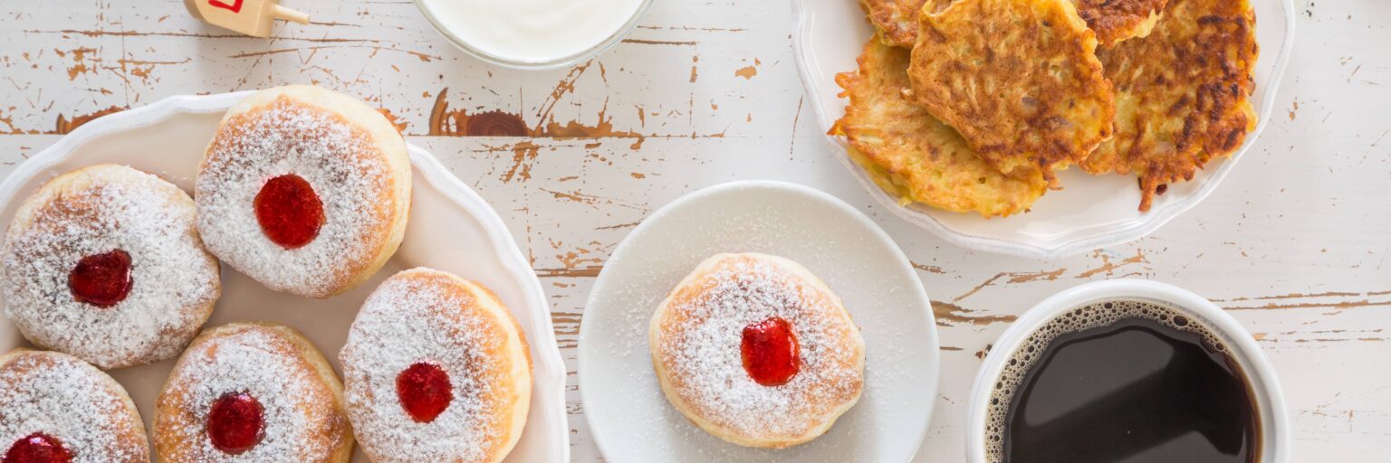 Hanukkah Jelly Donuts and Latkes Kimberly's Latkes & Sufganiyot Recipe