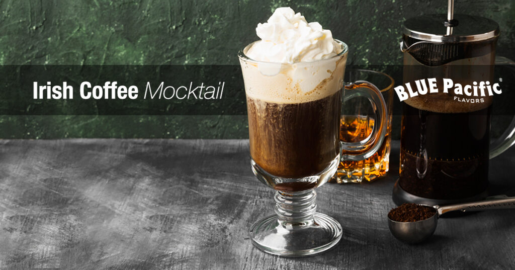 Irish Coffee Mocktail, Nonalcoholic Irish Coffee