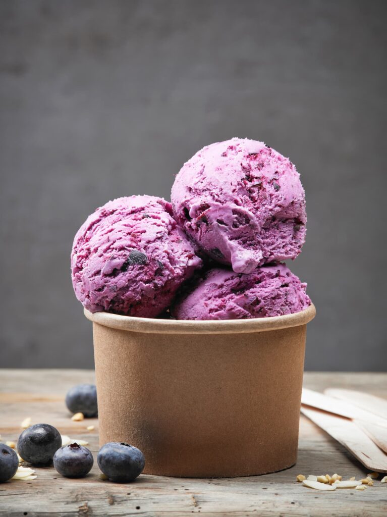 blueberry ice cream, natural ice cream flavors