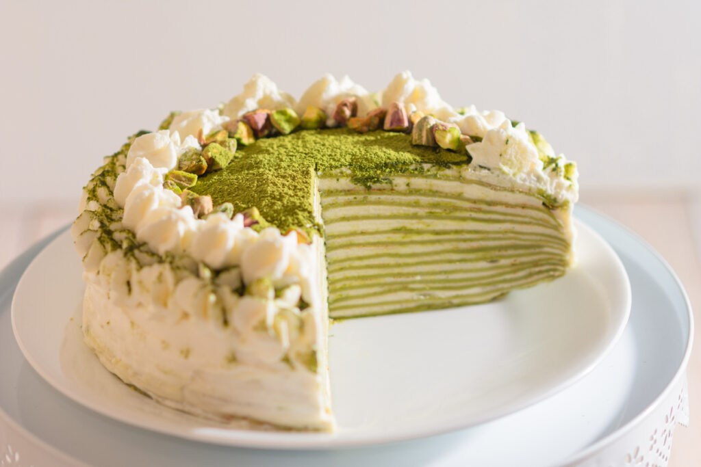 Matcha Mille Crepe Cake