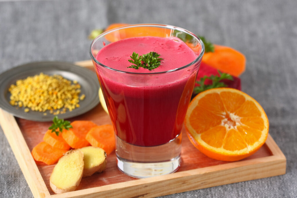 Healthy Drink Served On A Platter