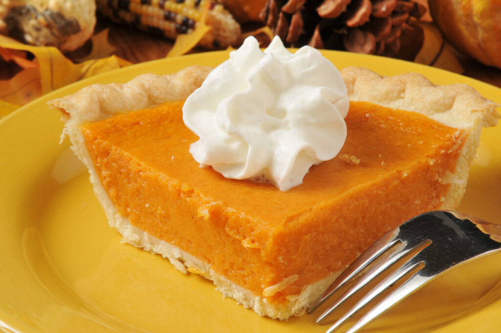Sweet Potato Pie Closeup