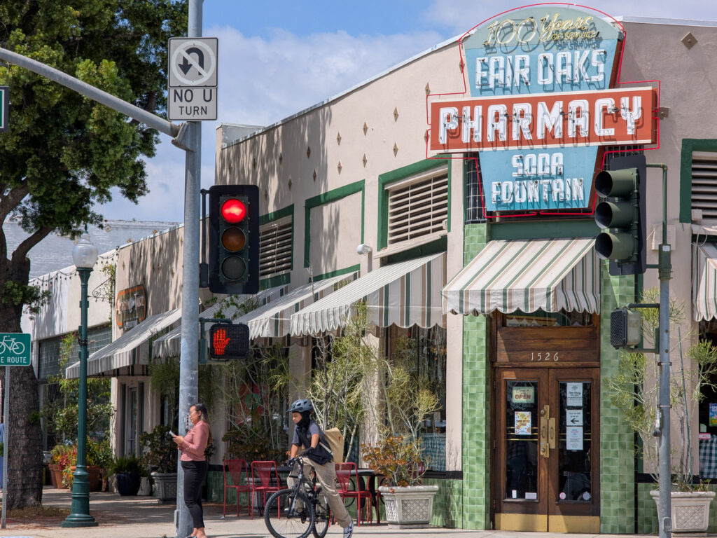 Fair Oaks Pharmacy In South Pasadena, California, a classic American soda fountain