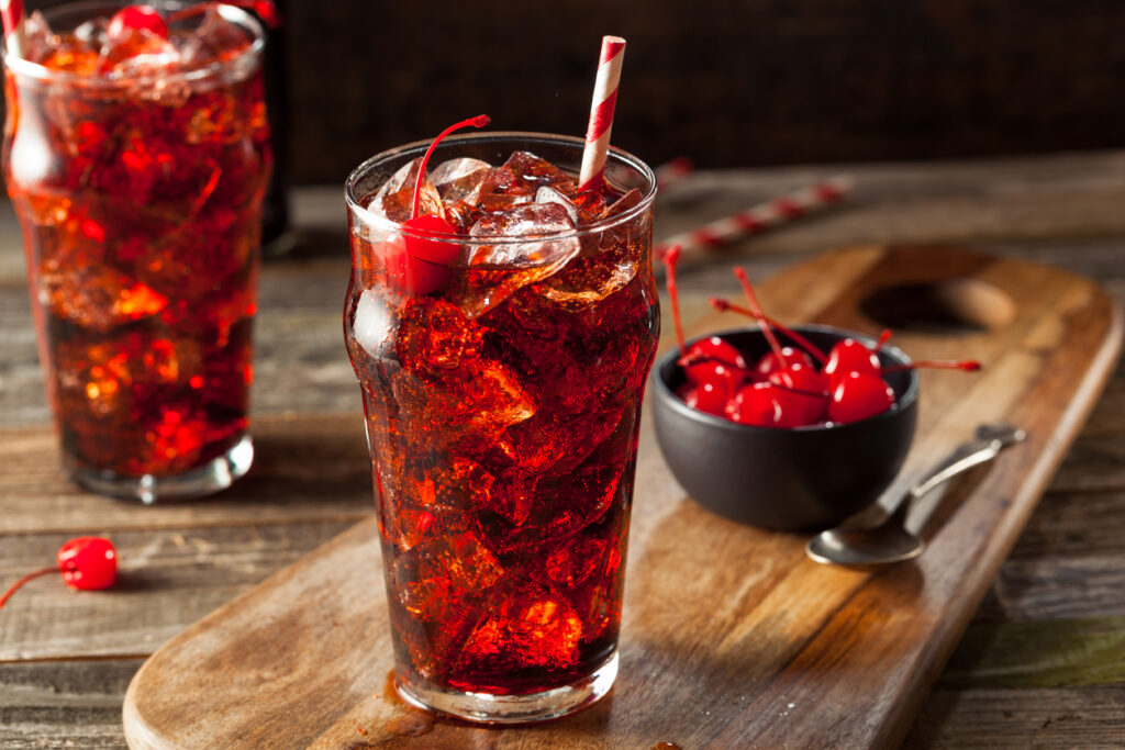 Sweet Refreshing Cherry Cola, classic soda flavor